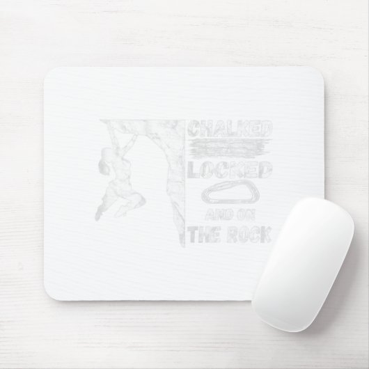 Gefangen abgeschlossen und auf dem Klettermädchen Mousepad (Mit Mouse)