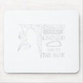 Gefangen abgeschlossen und auf dem Klettermädchen Mousepad (Vorne)