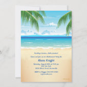 Gefangen auf Party Einladung der Leinwand im Ruhes (Rückseite)