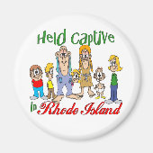Gefangen auf Rhode Island Magnet (Vorne)