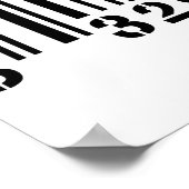 Gefangen durch den Konsum UPC Barcode Gefangengeno Poster (Ecke)