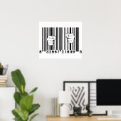Gefangen durch den Konsum UPC Barcode Gefangengeno Poster (Heimbüro)