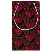 Gefangen Herz in Ketten Romantisch Kleine Geschenktüte (Rückseite)