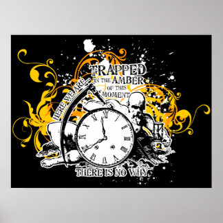 Gefangen in dem gelben Poster $24,95