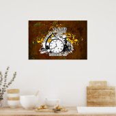 Gefangen in dem gelben Poster $24,95 (Küche)