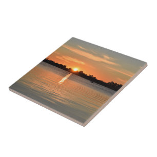 Gefangen in der Sunset Keramik Tile Fliese