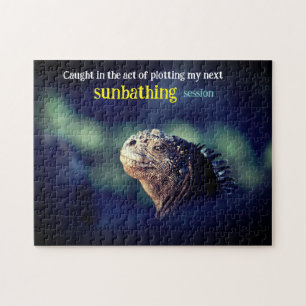 Gefangen in der Tat Marine-Leguana Puzzle