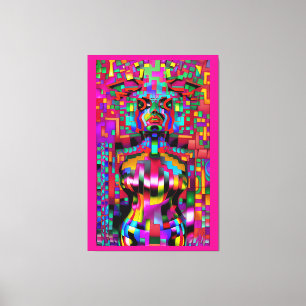 Gefangen in einem Teleportal Glitch - Ken Gage Art Leinwanddruck