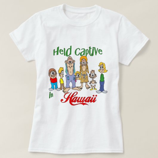 Gefangen in Hawaii T-Shirt (Design vorne)