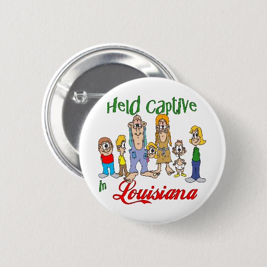 Gefangen in Louisiana Button (Vorne & Hinten)