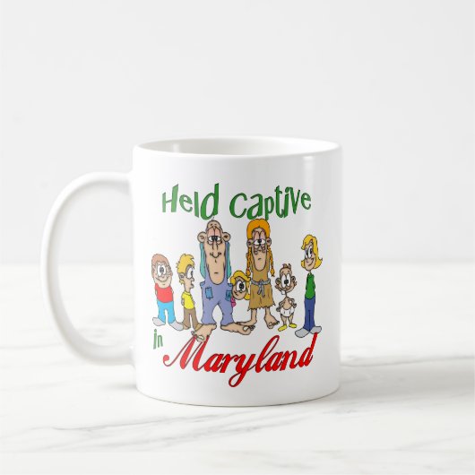 Gefangen in Maryland Kaffeetasse (Links)