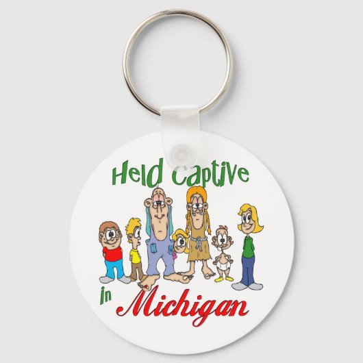 Gefangen in Michigan Schlüsselanhänger (Vorderseite)