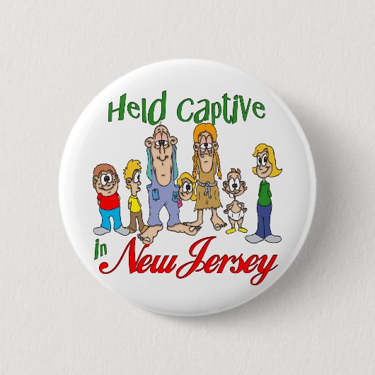 Gefangen in New Jersey Button (Vorderseite)