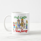 Gefangen in New Jersey Kaffeetasse (Links)