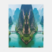 Gefangen in Serenity - Karst River Valley Blanket Fleecedecke (Vorderseite)