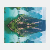 Gefangen in Serenity - Karst River Valley Blanket Fleecedecke (Vorderseite (Horizontal))