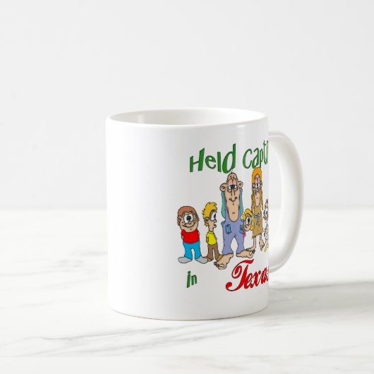 Gefangen in Texas Kaffeetasse (VorderseiteRechts)