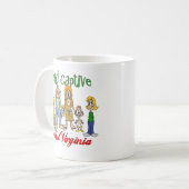Gefangen in West Virginia Kaffeetasse (Vorderseite Links)