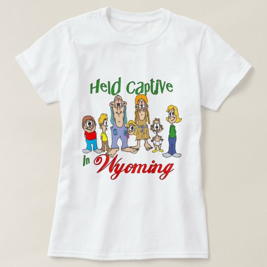 Gefangen in Wyoming T-Shirt (Design vorne)