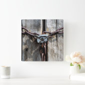 Gefangen! Quadratische Wanduhr (Zuhause)