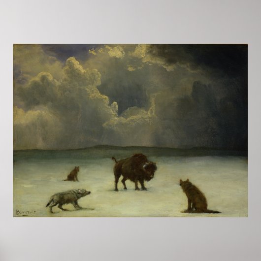 Gefangen von Albert Bierstadt Poster (Vorne)