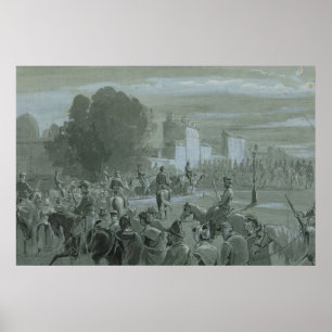 Gefangene der Kommunen, die nach Versailles entfüh Poster
