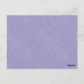 Gefangene der Liebe Mauve Wedding Tischnummer Card (Rückseite)