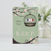 Gefangene der UAWG der Liebe RSVP Karte (Stehend Vorderseite)