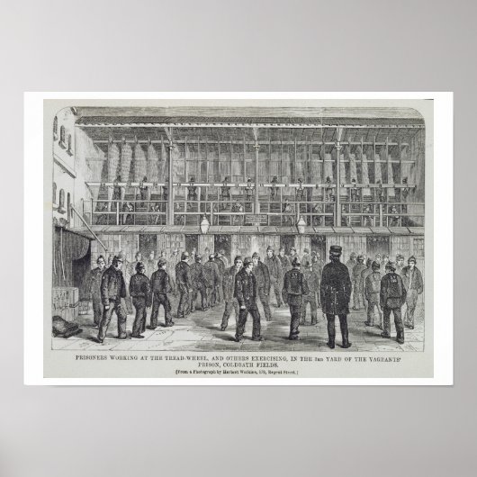 Gefangene, die am Treatrad arbeiten, u. a. Poster (Vorne)