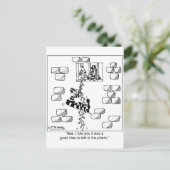 Gefangene entkommen über einen Philodendron Postkarte (Stehend Vorderseite)