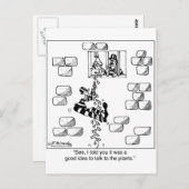 Gefangene entkommen über einen Philodendron Postkarte (Vorne/Hinten)