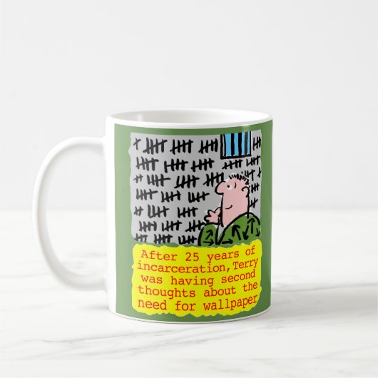 Gefangene im Gefängnis braucht kein Papier Kaffeetasse (Links)
