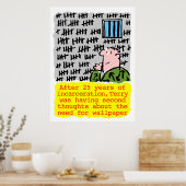 Gefangene im Gefängnis braucht kein Papier Poster (Küche)