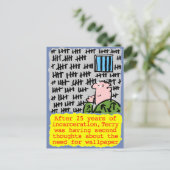 Gefangene im Gefängnis braucht kein Papier Postkarte (Stehend Vorderseite)