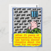 Gefangene im Gefängnis braucht kein Papier Postkarte (Vorne/Hinten)