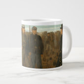 Gefangene von vorne Jumbo-Tasse (Vorderseite Rechts)
