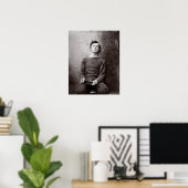 Gefangenenportrait, 1865. Vintages Foto Poster (Heimbüro)