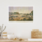 Gefangener Baseball Ziviler Krieg 1863 Poster (Küche)