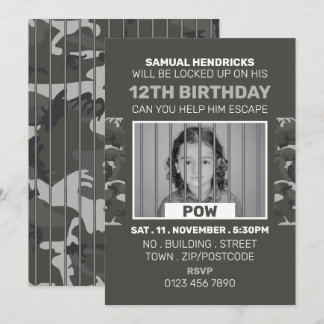 Gefangener des Krieges vermeintliche Escape Room,  Einladung