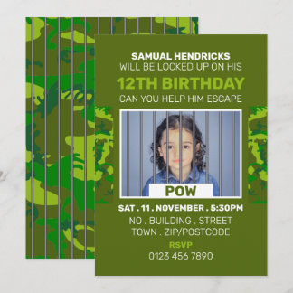 Gefangener des Krieges vermeintliche Escape Room,  Einladung