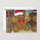 Gefangener Gingerbread Man Postkarte (Vorne/Hinten)