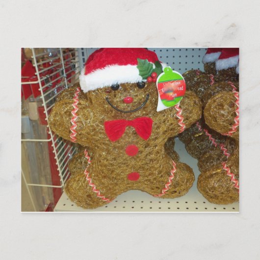 Gefangener Gingerbread Man Postkarte (Vorderseite)
