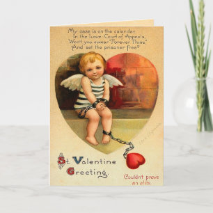 Gefangener of Love Valentine's Day Card Feiertagskarte