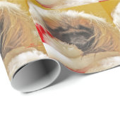 Gefangener Santa Geschenkpapier (Rolleneckpunkt)