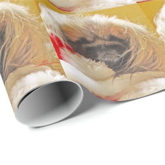 Gefangener Santa Geschenkpapier (Rolleneckpunkt)