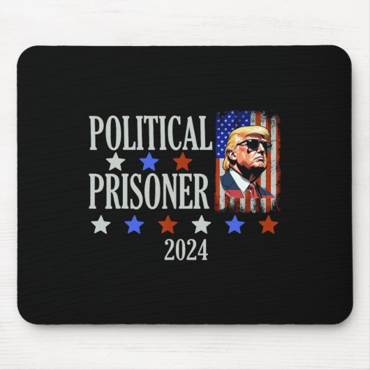 Gefangener Trump 2024 Mousepad (Vorne)