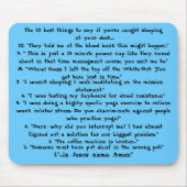 Gefangenes Schlafen Mousepad (Vorne)