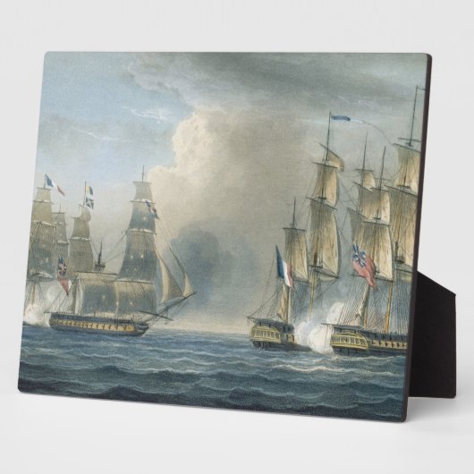 Gefangennahme des Pomone durch HMS Arethusa vor Ku Fotoplatte (Seite)