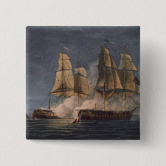 Gefangennahme des Thetis durch HMS-Amethyst, 10. Button (Vorderseite)