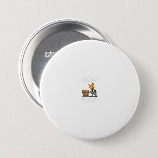 Gefangenschaft Trumps Präsidentenbibliothek Funny Button (Vorne & Hinten)